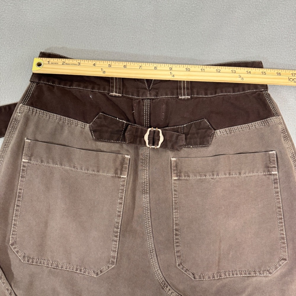 We The Free Daria Maxi Skirt Women 8 Brown Utility Wrap Western Buckle Back - Picture 8 of 10